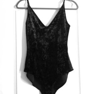 Velvet Black Body Suit